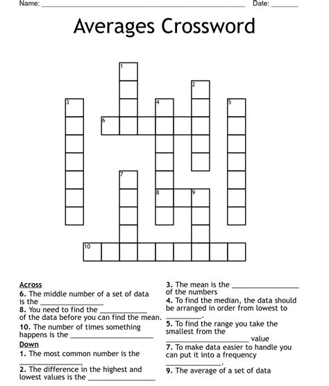 average crossword|5 letter averages crossword.